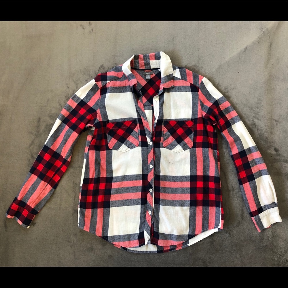 Plaid button down